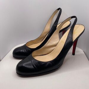 Elegant Black Slingback Heels